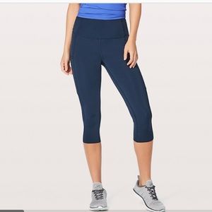 Lulu lemon fast and free crop nulux 19”